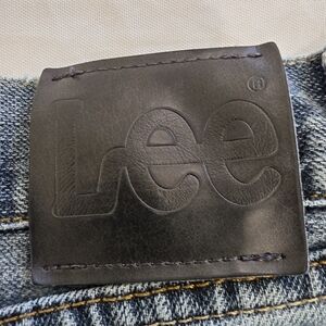 Lee Classic Stone Wash Blue Straight Relaxed Fit Jeans Men W36 L32